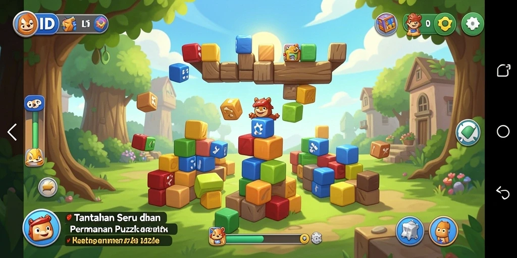 Tampilan gameplay menarik dari game Puzzle 8ID.