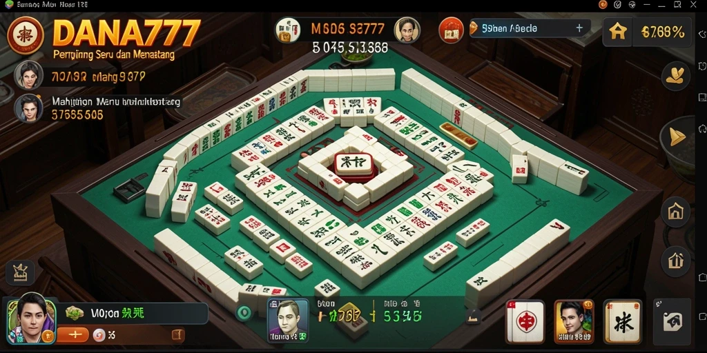 Gameplay DANA777 penuh warna dengan tantangan Mahjong yang menarik.