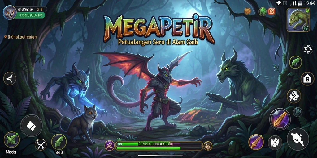 Gameplay MEGAPETIR yang menegangkan di dunia penuh petualangan.