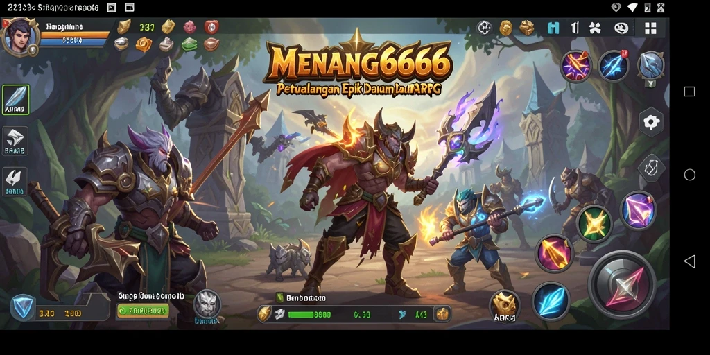 Tangkapan layar yang menunjukkan aksi seru dalam pertempuran ARPG.