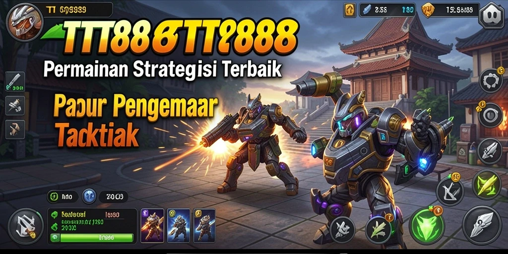 Screenshot gameplay TTT888 menunjukkan pertempuran strategi yang mendebarkan.