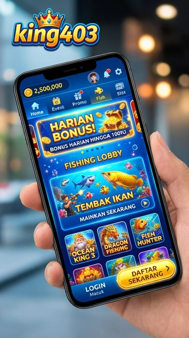 Tampilan antarmuka king403 yang sederhana dan mudah digunakan.